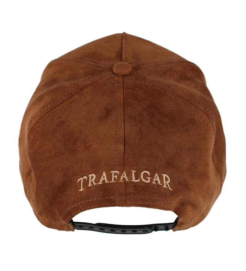 Trafalgar Men's Traflagar's Faux Suede 5 Panel Cap with Braided Rope