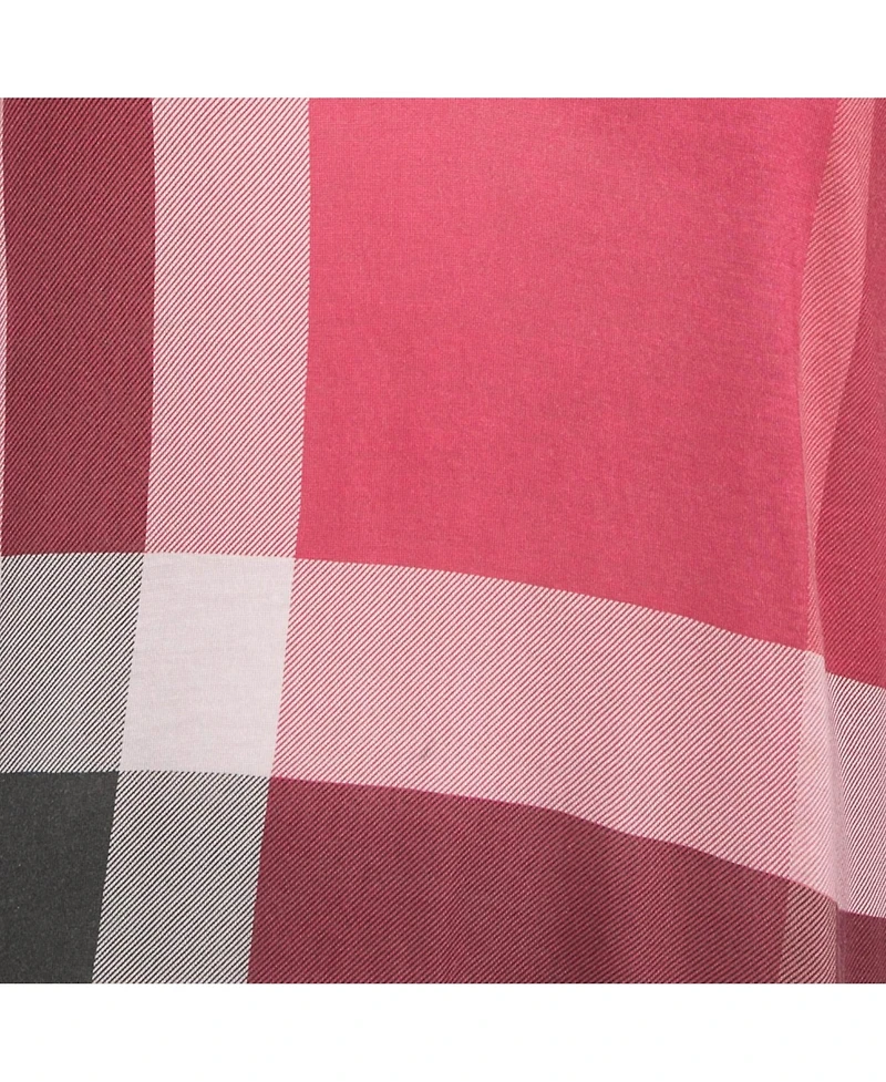 Pre-Owned Burberry Women's Brit Pink Plaid Modal Jersey Top