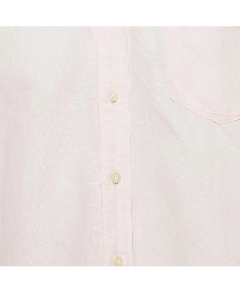 Pre-Owned Burberry Men's Pink Linen Long Sleeve Shirt