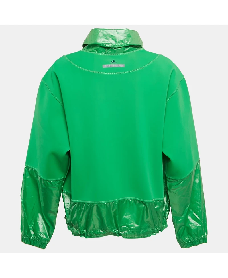 Pre-Owned Stella Mccartney Women's Black Studded Logo Cotton Knit Oversized Sweatshirt