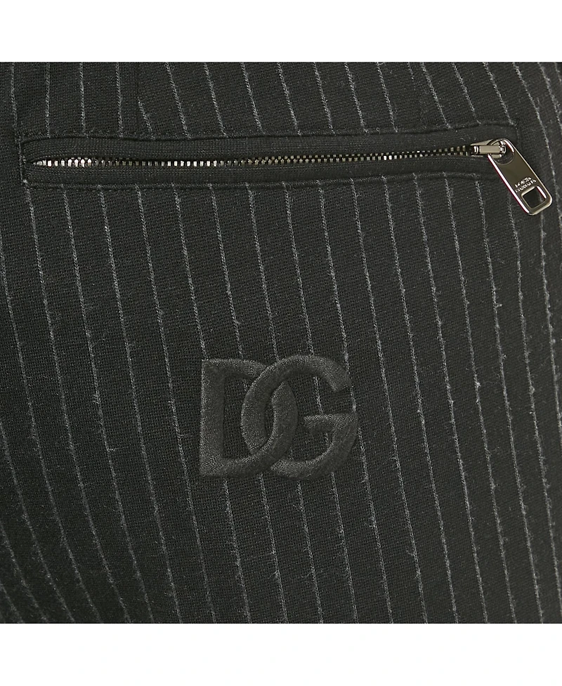 Pre-Owned Dolce & Gabbana Women's Pinstripe Jersey Jogger Pants