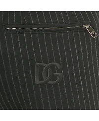 Pre-Owned Dolce & Gabbana Women's Pinstripe Jersey Jogger Pants