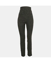 Pre-Owned Dolce & Gabbana Women's Side Trim Jacquard Trousers