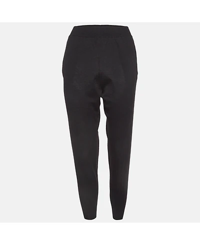 Pre-Owned Stella Mccartney Women's Black Stretch Knit Joggers