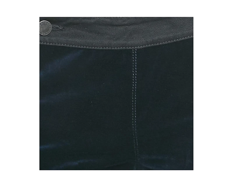 Pre-Owned Stella Mccartney Women's Black/blue Denim And Velvet Jeans