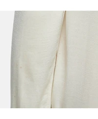 Pre-Owned Dolce & Gabbana Women's Cream Printed Silk Cardigan