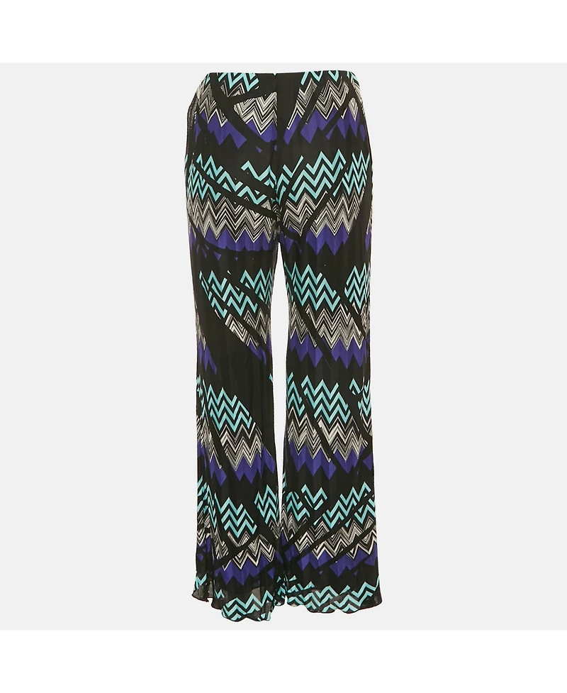 Pre-Owned Missoni Women's Multicolor Patterned Knit Parallel Pants