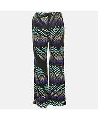 Pre-Owned Missoni Women's Multicolor Patterned Knit Parallel Pants