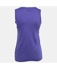 Pre-Owned Dolce & Gabbana Women's Purple Cotton Tank Top