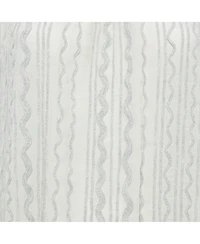 Pre-Owned Chloe Women's Grey Wavy Embroidered Silk And Jersey Top