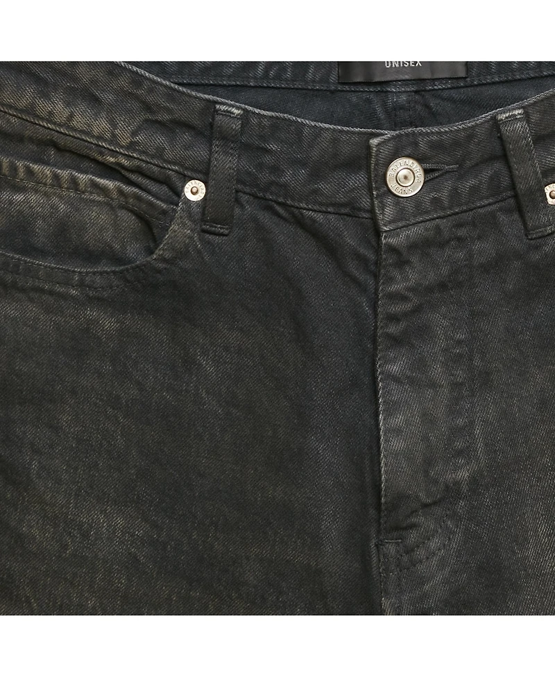 Pre-Owned Balenciaga Men's Unisex Grey Faded Denim Shorts