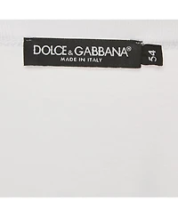 Pre-Owned Dolce & Gabbana Men's White Jersey Crewneck T-Shirt