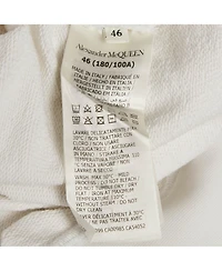 Pre-Owned Alexander Mcqueen Women's White Logo Print Cotton Sweatshirt