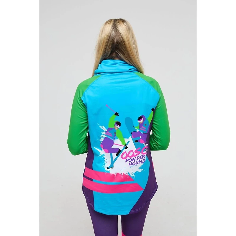 Oosc Women's High Neck Baselayer Top - Powder Hound