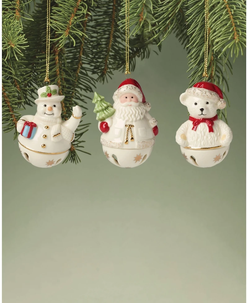 Lenox 2025 Jingle Bell Ornaments, Set of 3