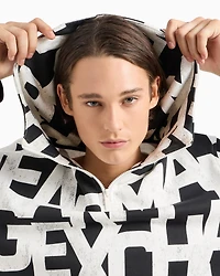 A|X Armani Exchange Men's Long Sleeve Logo Print Hoodie
