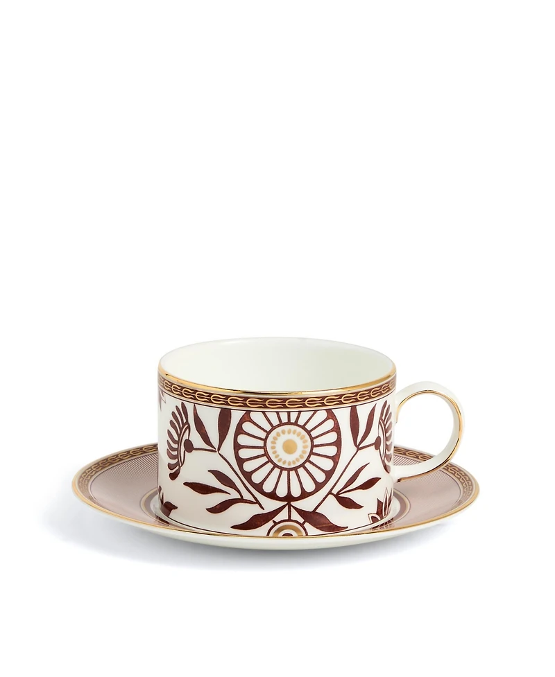 Wedgwood Red Splendour 5.9oz Teacup Saucer