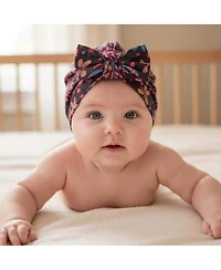 Mightly Baby Girls Fair Trade Organic Cotton Bow Turban