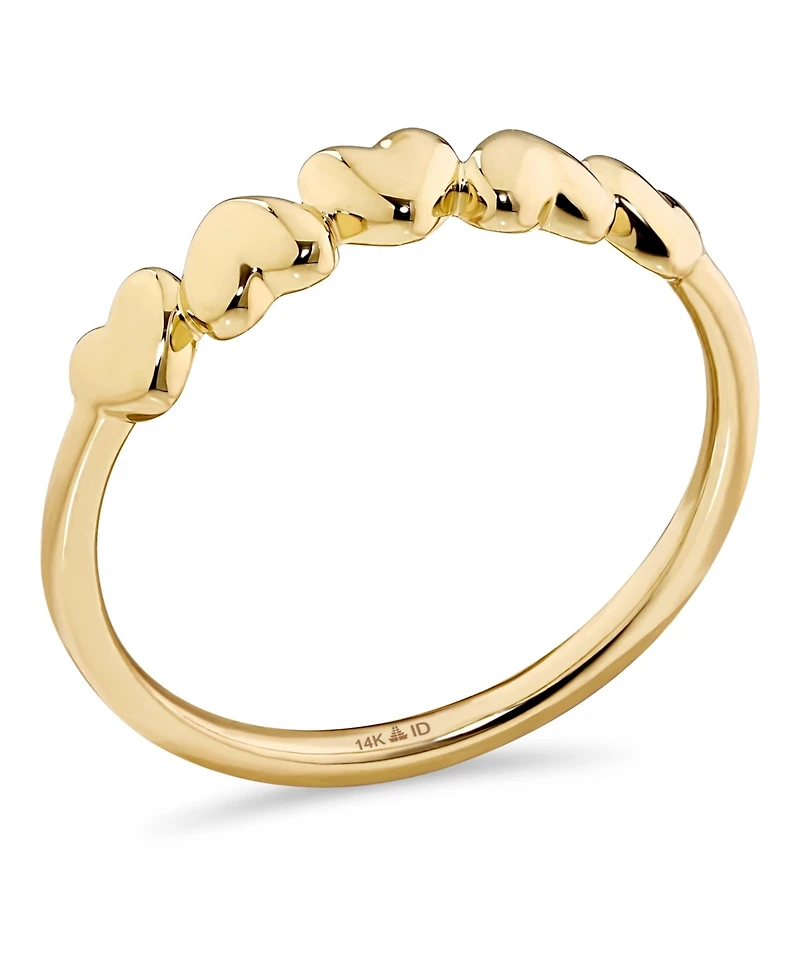 Devata Sweet Heart Ring in 14K Gold, Size 9, approx. 1.8 grams