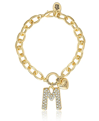 Juicy Couture Pave Initial Charm Bracelet