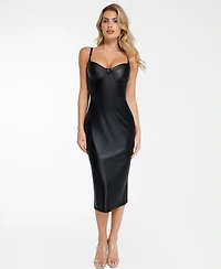 Popilush Women's Shapewear Hourglass Corset Midi Dress