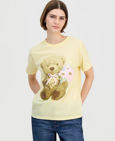 Grayson Threads, The Label Juniors' Teddy Bear Graphic T-Shirt