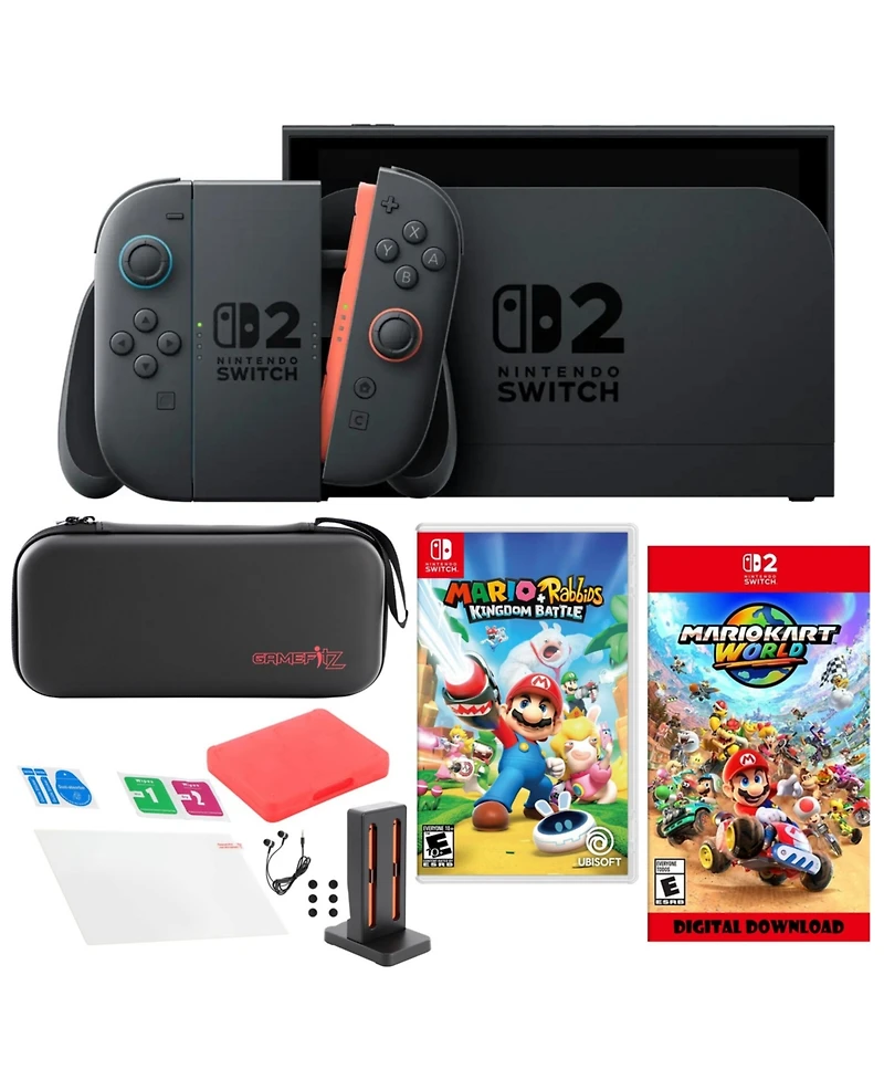 Nintendo Switch 2 MarioKart with Rabbids & Accessories Kit
