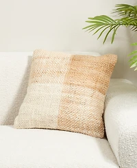 Saro Lifestyle Woven Down Filled Decorative Pillow