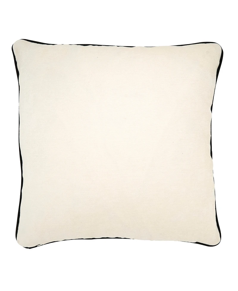 Saro Lifestyle Happy Halloween Tree Poly Filled Decorative Pillow, 18" x 18"