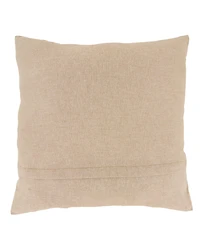 Saro Lifestyle Golden Grove Leaf Poly Filled Decorative Pillow