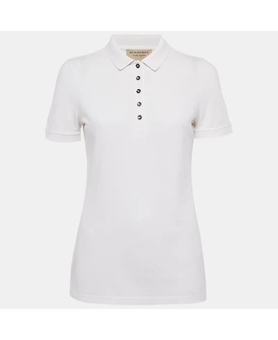 Pre-Owned Burberry Women's Cotton Pique Polo T-Shirt