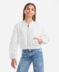 abercrombie kids Girls Floral Print Bomber Jacket