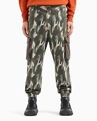 A|X Armani Exchange Men's Men's Tapered Camo-Print Cargo Pants