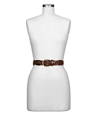 Patricia Nash Women's Melissa Braided Leather Belt