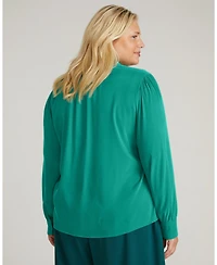 Universal Standard Plus Endora Stretch Cupro Blouse