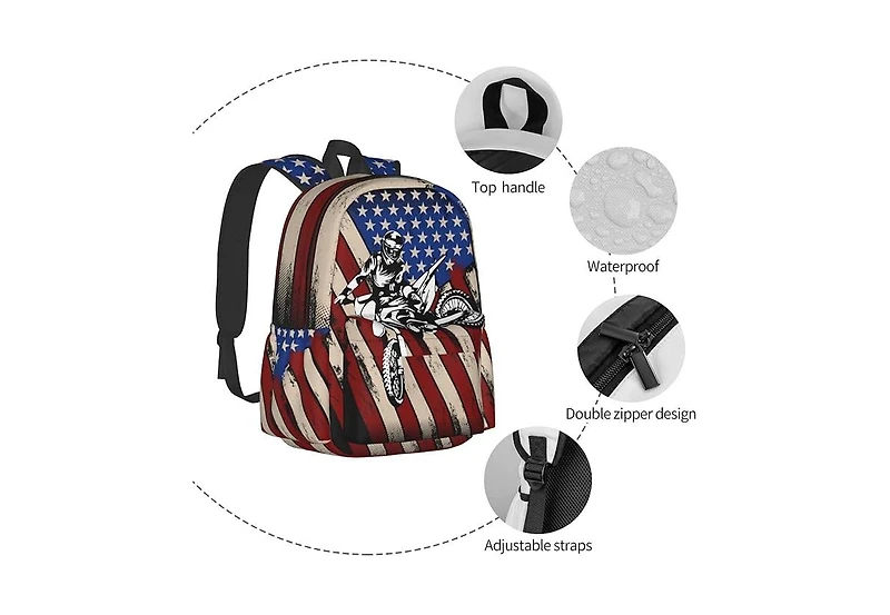 Batfox Motocross Biking Bike Backpack Multipurpose Backpack Bag for Sports, Racing, Biking, Travel, & Hiking