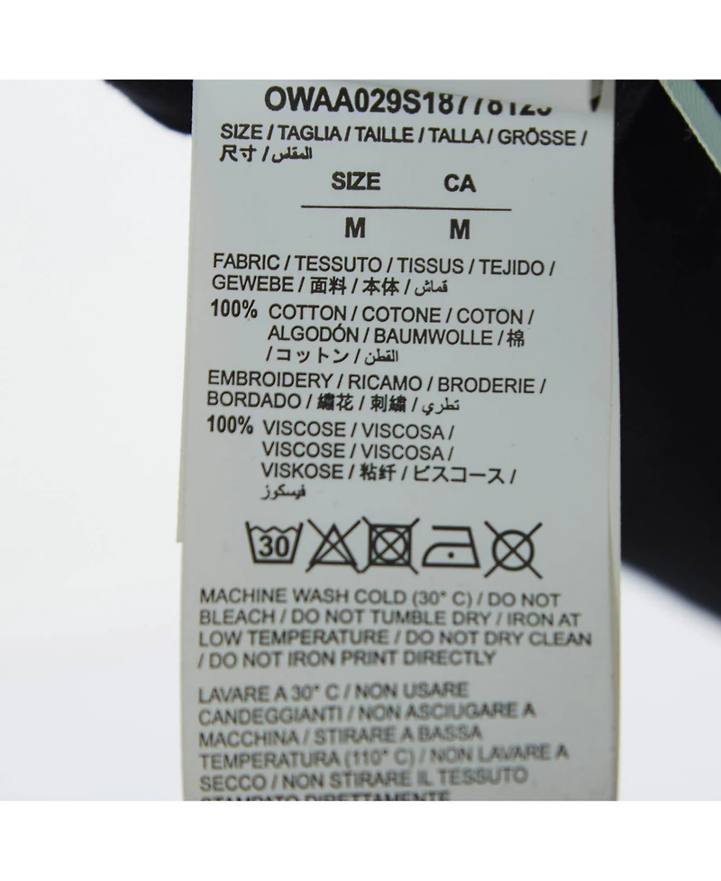 Pre-Owned Off-White Women's Retro Print Cotton Half Sleeve T-Shirt