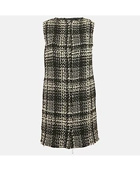 Pre-Owned Dolce & Gabbana Women's Black Tweed Shift Dress