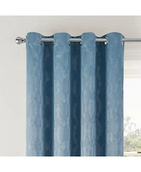 Oliva Gray Jansen Rubber Blackout Grommet Panel - 54"x84" Blue