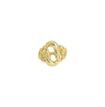 Sohi Women's The Small Link Statement Ring