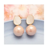 Sohi Multi-Stone/Blue Circular Drop Earrings