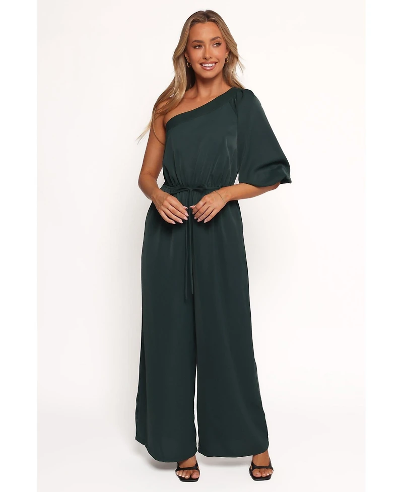 Petal and Pup Women's Hedda One Shoulder Jumpsuit - White