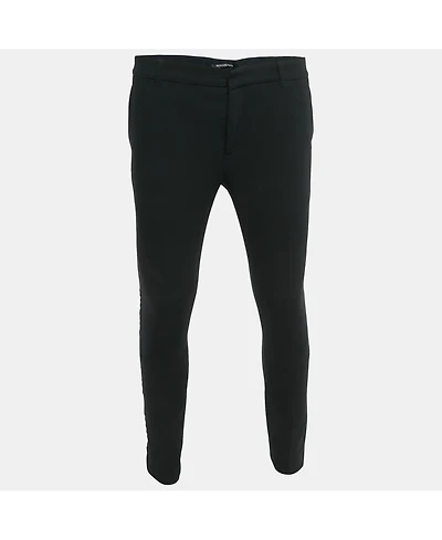 Pre-Owned Balmain Men's Black Cotton Trousers