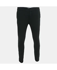 Pre-Owned Balmain Men's Black Cotton Trousers