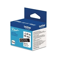 Brother P-Touch Btag335 0.47 in. x 13.1 ft. Genuine P-Touch BTAG Label Tapes - White on Black