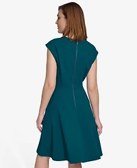 Calvin Klein Women's Crewneck Short-Sleeve Dress