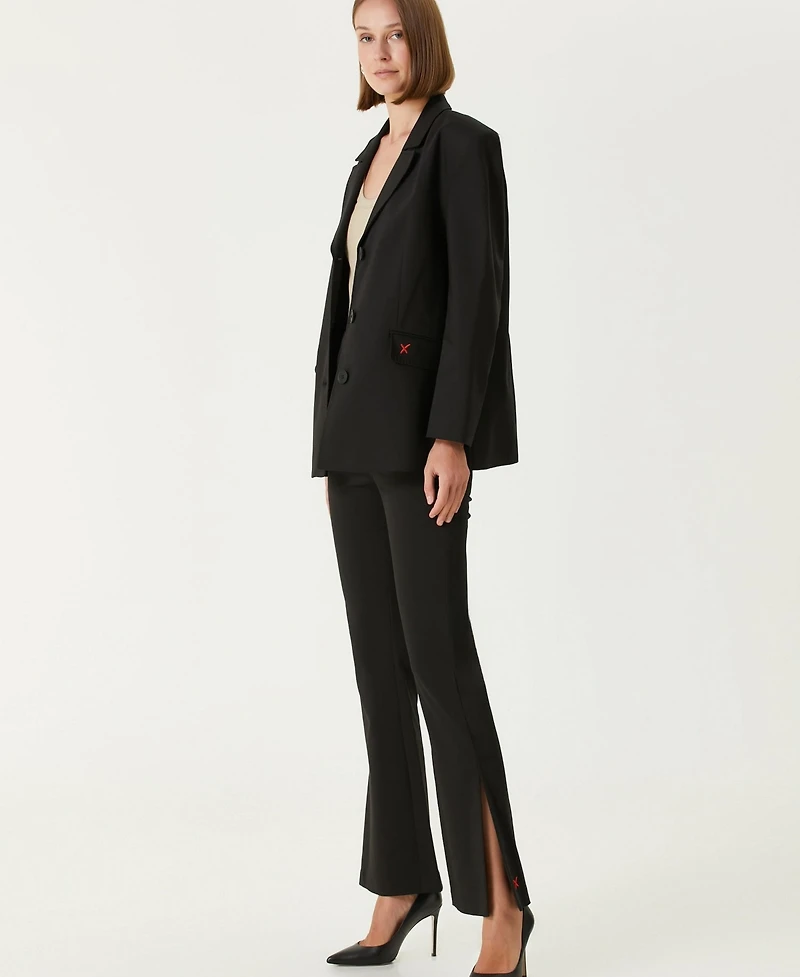 Pcfg Women's Cotton Blend Classic Blazer