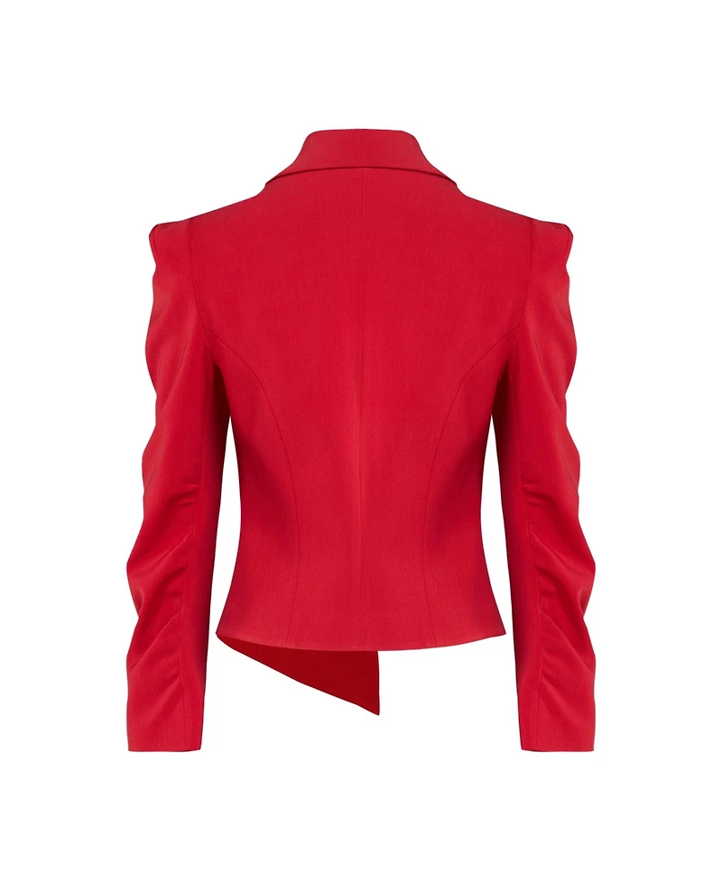 Pcfg Women's Wool-Blend Fitted Blazer