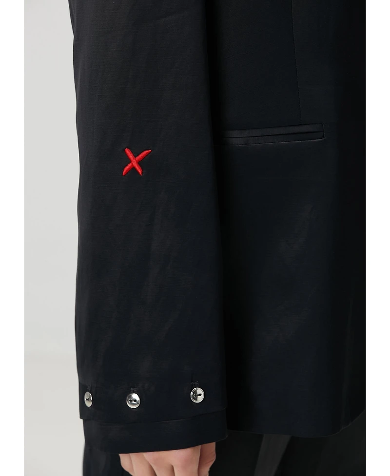 Pcfg Women's Linen-Blend Tailored Blazer