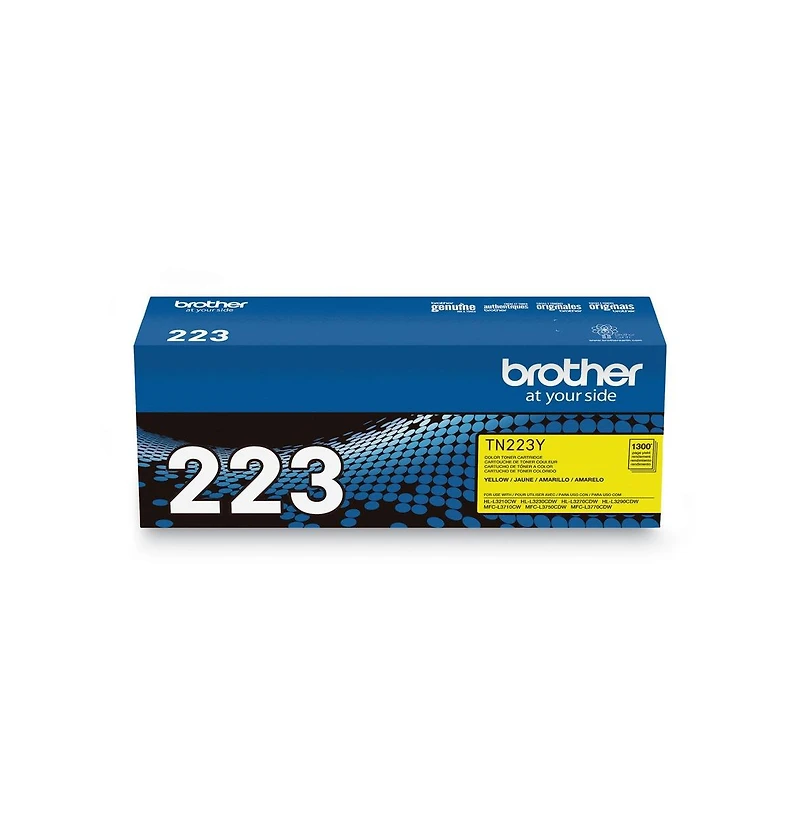 Brother TN223Y 1,300 Page-Yield Toner - Yellow
